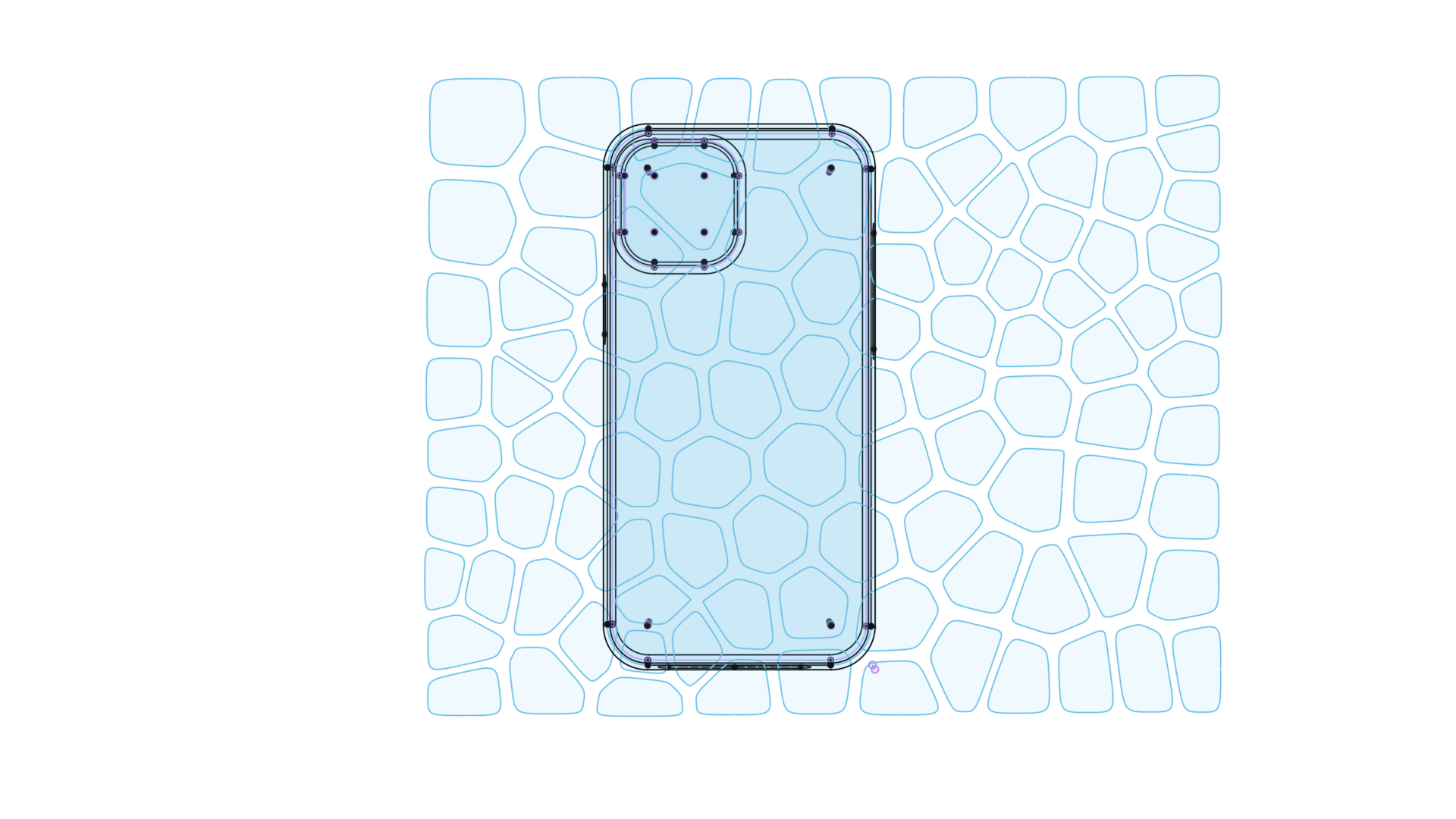 Voronoi iPhone Case Sketches